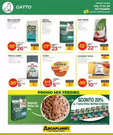 Volantino Arcaplanet Pagina 8: Gourmet Gold mousse €10,79, Virtus Original crocchette gatto adulto €23,99