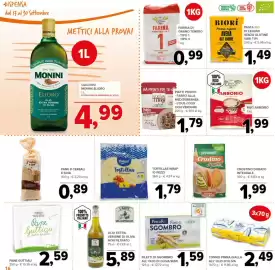 Volantino Todis Pagina 16: Biori Penne rigate Avena €1,49, Riso Arborio €1,99