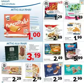 Volantino Todis Pagina 18: Montà Orto Broccoli a Rosette €1,49, Noribérica Tranci di pesce Spada €5,99