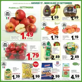 Volantino Todis Pagina 2: Carote bio €1,79, Fico d'India €1,19