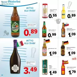 Volantino Todis Pagina 20: Birra Daura Damm €1,79, Willianbräu Export €1,09