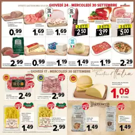 Volantino Todis Pagina 7: Coppa di Parma IGP €2,99, Pecorino del buon contadino €1,49