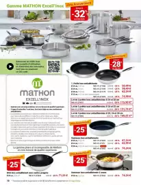 Catalogue Mathon page 10: Wok inox antiadhérent avec contre-poignée €71,24, Sauteuse inox antiadhérante €47,24