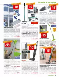 Catalogue Mathon page 35: DOMO Aspirateur balai cyclonique sans fil 29 V €127,49, WENKO Nettoyeur vaporisateur €38,24