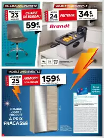 Catalogue BUT page 4: ARMOIRE COULISSANTE €159,99, ARBRICA CHAISE DE BUREAU €59,99