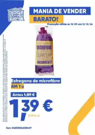Folheto Casa Cheia Página 2: Esfregona de microfibra AM €1,39