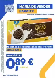 Folheto Casa Cheia Página 7: Bolachas de cacau recheadas c/ creme Alteza €0,89