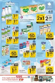 Folleto Eroski Página 13: Puleva omega 3 €1,65, Eroski queso fresco cottage 0% m.g. €1,21