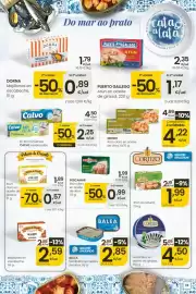 Folleto Eroski Página 19: Pescamar atún claro en aceite de oliva €0,99, Cortizo sardinillas en aceite de girasol €4,50