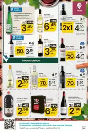Folleto Eroski Página 25: Albar D.O. Valdeorras, tinto €3,25, As Chas blanco €6,45
