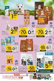 Folleto Eroski Página 27: Ultima medium maxi adulto €6,72, Purina Dentalife €0,67