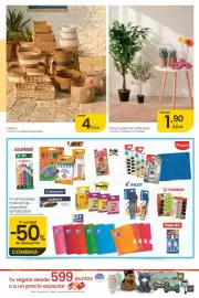 Folleto Eroski Página 35: Flores y plantas artificiales €1,90, Cestos €4,00