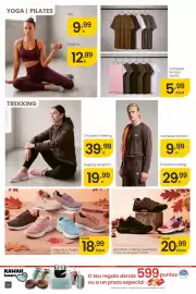 Folleto Eroski Página 36: Zapatillas trekking newdesign €20,99, Camiseta técnica €9,99