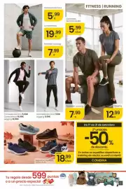 Folleto Eroski Página 37: Camiseta técnica €7,99, Deportiva hombre €18,99