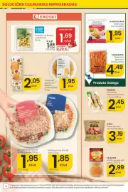 Folleto Eroski Página 4: Naming - sandwich delicious de atun y huevo €2,45, Mamamasa - base para pizza con tomate €4,49