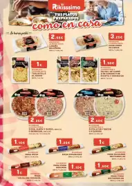 Folleto Masymas Página 8: Rikisssimo - masa hojaldre rectangular €1,00, Rikisssimo - la buona pasta canelones de carne €3,25
