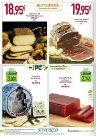 Folleto Masymas semana 38 Página 2: La Collotense dulce de membrillo con nueces €2,74, El bigotes queso azul €3,08