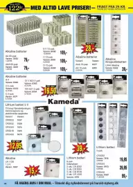 Harald Nyborg tilbudsavis uge 38 Side 40: Kameda Lithium batteri €19,95, Kameda 9 V 10-pak €109,00