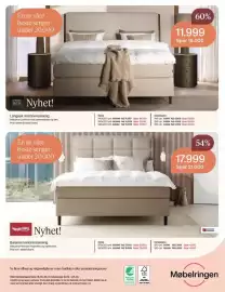 Møbelringen kundeavis Side 16: North Beds Langøya kontinental seng €11.999,00, Wonderland Balanse kontinentalseng €17.999,00