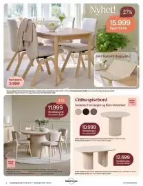 Møbelringen kundeavis Side 2: Chlba spisebord €11.999,00, Ocean spisebord inkl butterfly ileggsplate €15.999,00