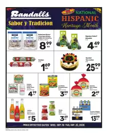 Randalls weekly ad week 38 Page 4: Cacique Crema or Queso Fresco €4,99, Corona or Modelo €13,99