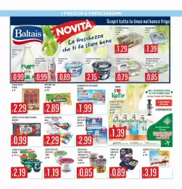 Volantino IperSisa Pagina 9: Yogurt Actimel vari gusti Danone €2,99, Salame napoli Veroni €2,29
