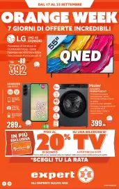 Volantino Expert Di Lella settimana 38 Pagina 1: Haier Lavatrice HW90BP1435GUIT €399,99, Samsung Galaxy A56 5G €289,90