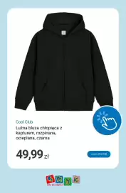 Smyk gazetka Strona 2: Luźna bluza chłopięca z kapturem rozpinana ocieplana czarna Cool Club €49,99