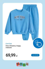 Smyk gazetka tydzień 38 Strona 12: Dres chłopięcy baggy niebieski Cool Club €69,99