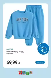 Smyk gazetka tydzień 38 Strona 12: Dres chłopięcy baggy niebieski Cool Club €69,99