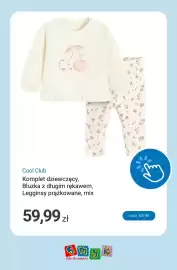 Smyk gazetka tydzień 38 Strona 7: Komplet dziewczęcy bluzka z długim rękawem legginsy prążkowane Cool Club €59,99