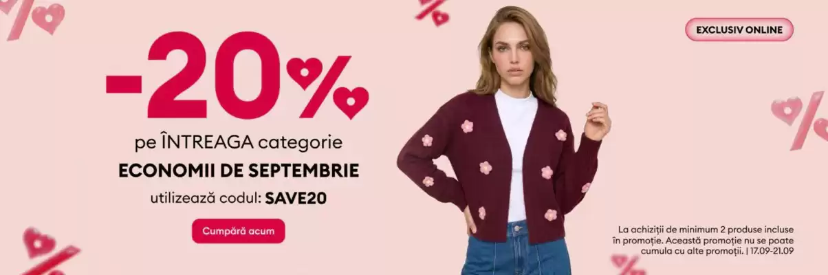 Sinsay (valid până la 21-09)