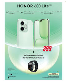 Volantino Trony Pagina 40: HONOR 600 Lite 5G €399,00