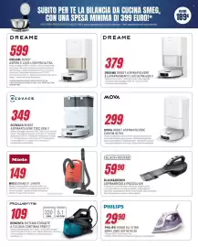 Volantino Trony Pagina 20: Mova robot aspirapolvere E40VIM Ultra €299,00, EcoVacs Robot Aspirapolvere T30C Gen 2 €349,00