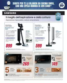 Volantino Trony Pagina 21: Bespoke AI Jet Ultra €899,00, Microonde Grill MG23DG4524CGE1 €149,00
