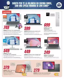 Volantino Trony Pagina 25: Lenovo Ideapad Slim 3 €449,00, Lenovo Chromebook €249,00