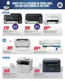 Volantino Trony Pagina 28: Brother multifunzione LED MFC-L3740CDWE €369,00, HP STAMPANTE LASERJET M110W €109,00