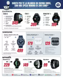 Volantino Trony Pagina 35: Garmin Fenix E €399,00, Galaxy Buds3 pro €179,00