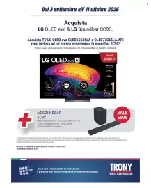 Volantino Trony Pagina 39: LG OLED evo & LG Soundbar SC9S €699,00