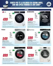 Volantino Trony Pagina 9: Haier lavatrice €549,00, LG Lavatrice F4NX5009TK €499,00
