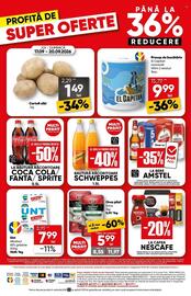 Catalog PROFI săptămâna 38 Pagină 18: Schweppes bautură răcoritoare, Amstel bere
