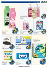Folleto Supermercados Plaza Página 11: Scottex papel higiénico cuidado completo megarollo 2 capas €3,00