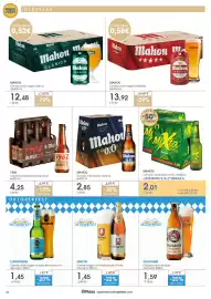 Folleto Supermercados Plaza Página 26: Mahou cerveza rubia lager clásica €12,48, Mahou cerveza tostada sin alcohol €2,85