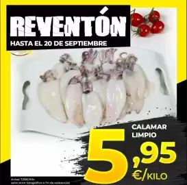 Catálogo 5 Océanos Página 1: Calamar limpio €5,95