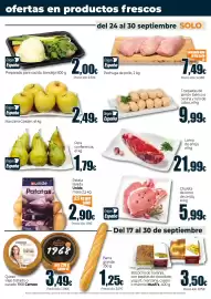 Folleto Unide Market Página 3: Pera conferencia €1,79, Manzana Golden €2,49
