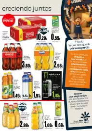 Folleto Unide Market Página 9: Trina refresco sin gas €1,00, Aquarius bebida isotónica naranja o limón €1,91