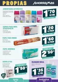 Folleto AhorraMas semana 38 Página 15: Servilletas €1,50, Enjuague bucal €1,35