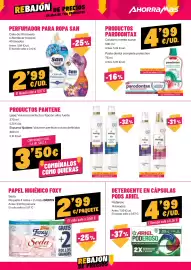 Folleto AhorraMas semana 38 Página 18: San perfumador para ropa €2,99, Parodontax colutorio menta suave €4,99