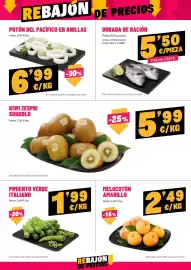 Folleto AhorraMas semana 38 Página 4: Potón del Pacífico en anillas €6,99, Dorada de ración €5,50