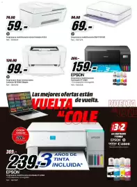 Folleto MediaMarkt Página 12: Hp impresora multifunción tinta deskjet 4322 €59,00